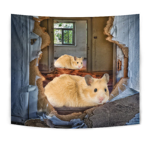 Golden Hamster Print Tapestry