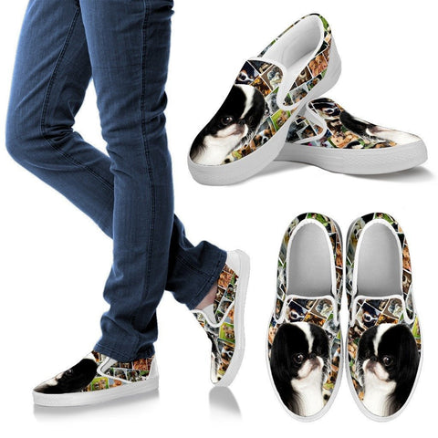 Amazing Japanese Chin Dog Print Slip Ons For WomenExpress Shipping