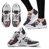Cute Pug Dog Glasses With Tie Print Running Shoes For WomenFor 24 Hours Only