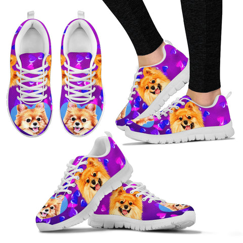 Valentine's Day SpecialCute Pomeranian Dog Print Running Shoes For Women