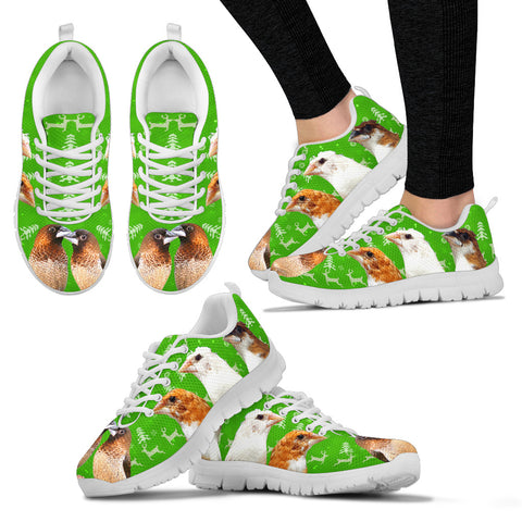 Society Finch (Bengalese Finch) Bird Christmas Running Shoes For Women