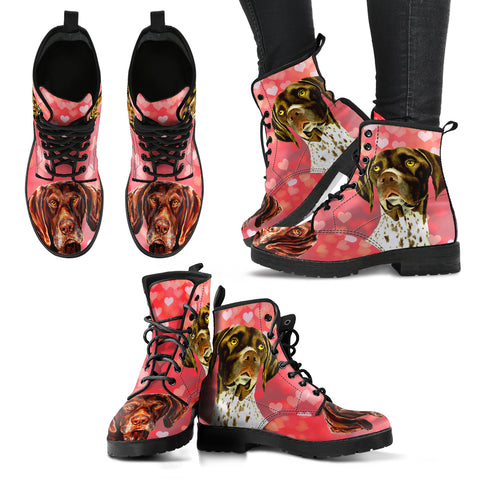 Valentine's Day SpecialGerman Shorthaired Pointer Dog Print Boots For Women
