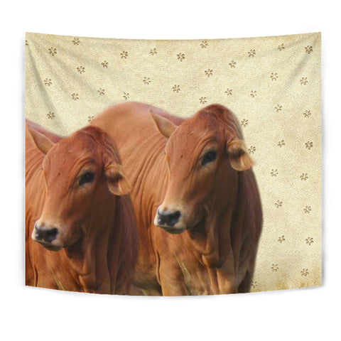 Boran cattle (Cow) Print Tapestry