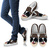 Japanese Chin Print Slip Ons For Women