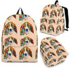 Basset Hound With Puppies Print BackPack Express Shipping