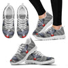 Flying African Grey Parrot Christmas Print Running Shoes For Women