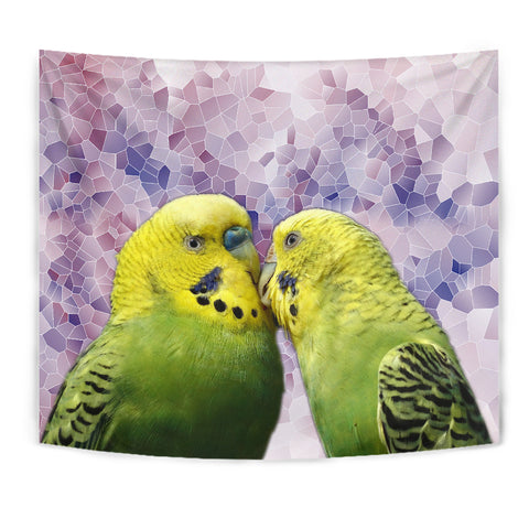 Budgerigar Parrot Print Tapestry