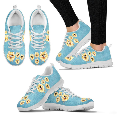 Lovely Pomeranian Dog Print Running Shoes For Women