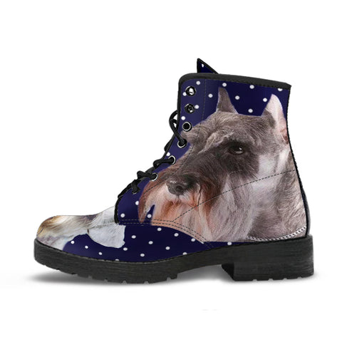 Miniature Schnauzer Print Boots for Women