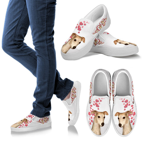 Valentine's Day SpecialWhippet Dog Print Slip Ons For Women