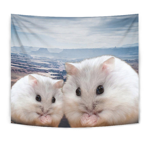 Cute Chinese Hamster Print Tapestry