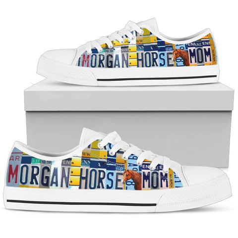 Morgan horse Mom Print Low Top Canvas Shoes For Women