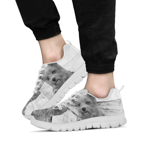 Australian Terrier On White Print Running Shoes