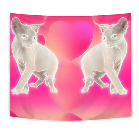 Devon Rex Cat Print Tapestry