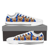 Yorkshire Print (White) Low Top Canvas Shoes For MenLimited EditionExpress Shipping