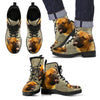 New Bullmastiff Print Boots For Men