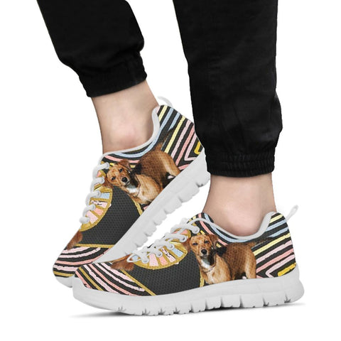 Chiweenie Dog Print Sneakers