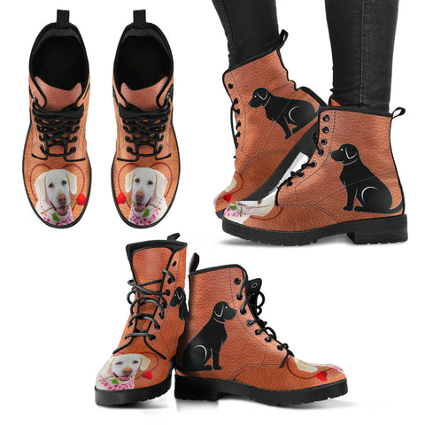 Valentine's Day Special Labrador Retriever Print Boots For Women