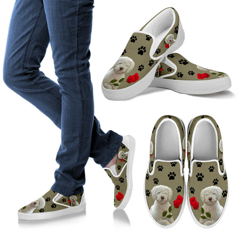 Valentine's Day SpecialSpanish Water Dog Print Slip Ons For Women