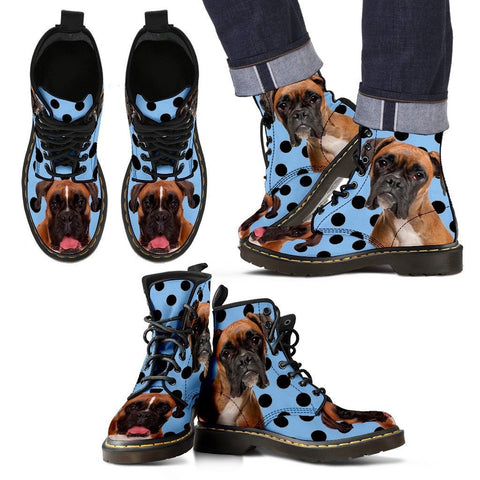 Boxer Print Boots For MenExpress Shipping