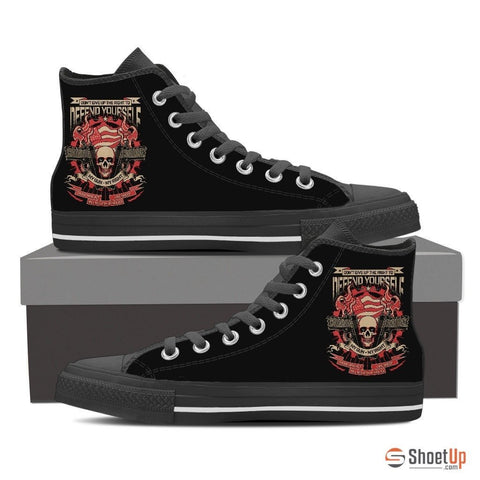 Defend Yourself Men's Canvas Shoes