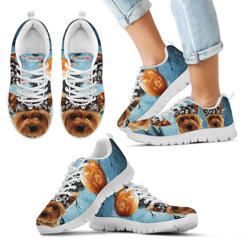 Yorkshire Terrier Halloween Print Running Shoes For Kids And Women