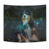 Australian Shepherd Dog Print Tapestry