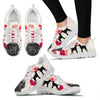 Valentine's Day Special Black Labrador Print Running Shoes For Women