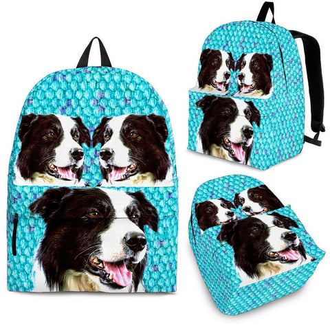 Border Collie Dog Print BackpackExpress Shipping