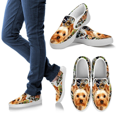 Amazing Yorkshire Terrier Print Slip Ons For WomenExpress Shipping