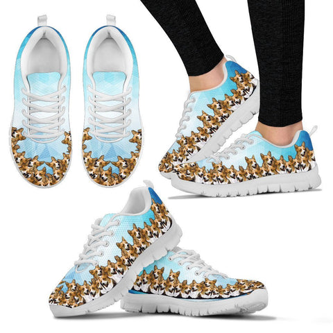 Pembroke Welsh Corgi Pattern Print Sneakers For Women Express Shipping