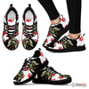 Customized Red Paws Dog Print (Black/White) Running Shoes For Women
