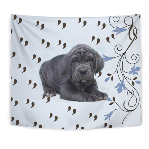 Cute Neapolitan Mastiff Print Tapestry