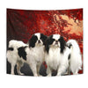 Japanese Chin On Red Print Tapestry