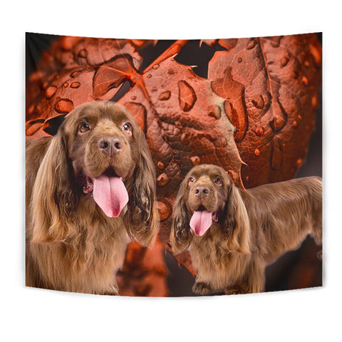 Cute Sussex Spaniel Print Tapestry