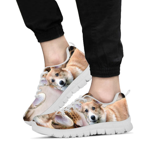 Lovely Cardigan Welsh Corgi Print Running Shoes