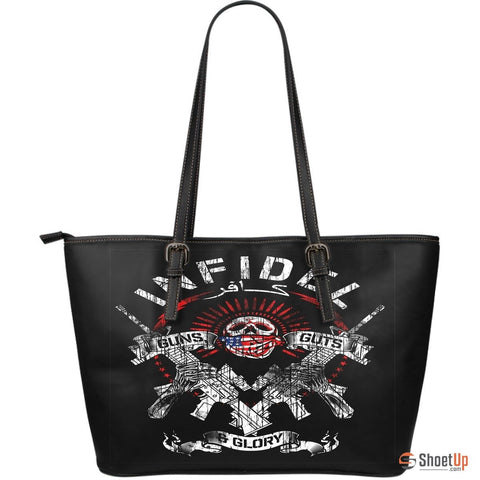 InfidelLarge Leather Tote Bag