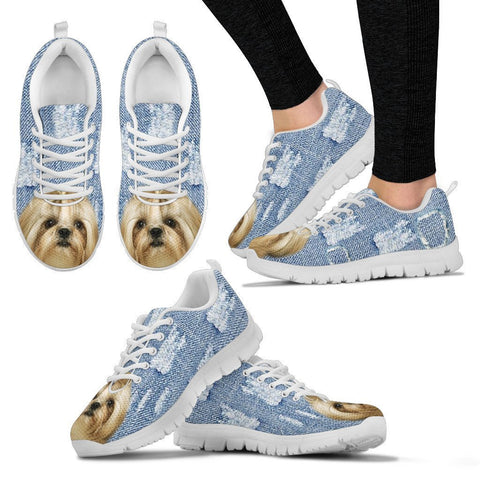 Shih Tzu Dog Print Running Shoes For Women