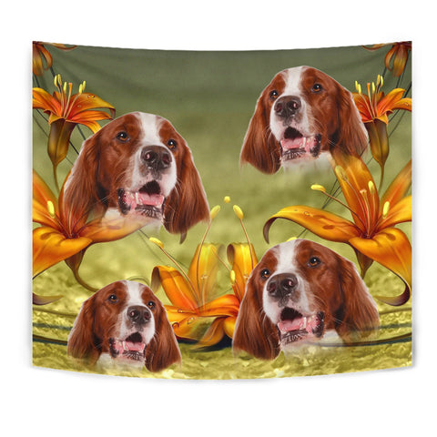 Amazing Irish Red and White Setter Print Tapestry