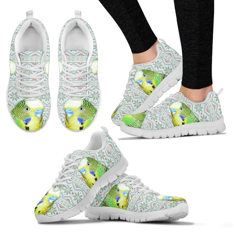 Budgerigar Parrot Print Christmas Running Shoes For Women