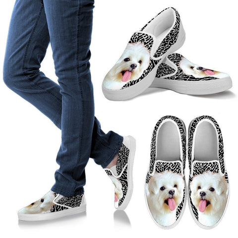 Maltese PrintSlip Ons For WomenExpress Shipping