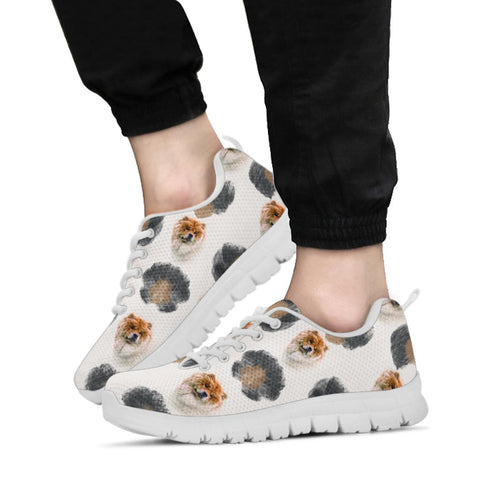 Chow Chow Poodle Dog Patterns Print Sneakers