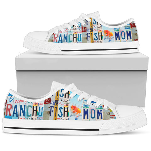 Ranchu Fish Print Low Top Canvas Shoes For Women