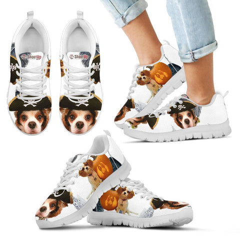 Cavalier King Charles Spaniel Halloween Print Running Shoes For Kids