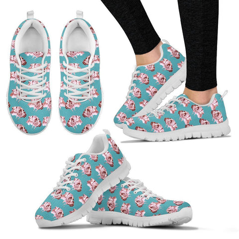 Boxer Dog Pattern Print Sneakers For Women Express Shipping