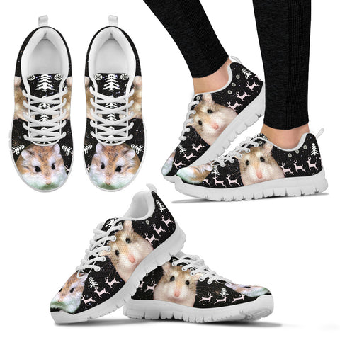 Roborovski Dwarf Hamster(Desert Hamster) Print Christmas Running Shoes For Women