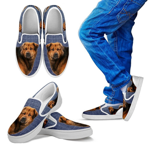 Tibetan Mastiff Dog Print Slip Ons For KidsExpress Shipping