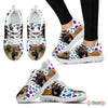 Caucasian Shepherd Dog (White/Black) Running Shoes For Women