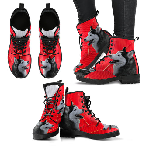 Valentine's Day SpecialSiberian Husky Print Boots For Women