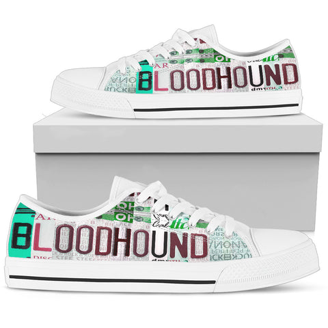Bloodhound Mom Print Low Top Canvas Shoes For Women- Limited Edition
